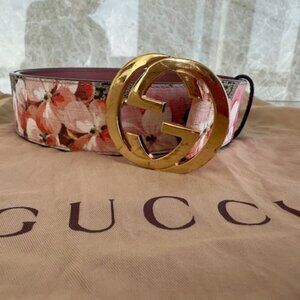 Gucci Interlocking G Monogram Bloom Belt Sz80 (32)